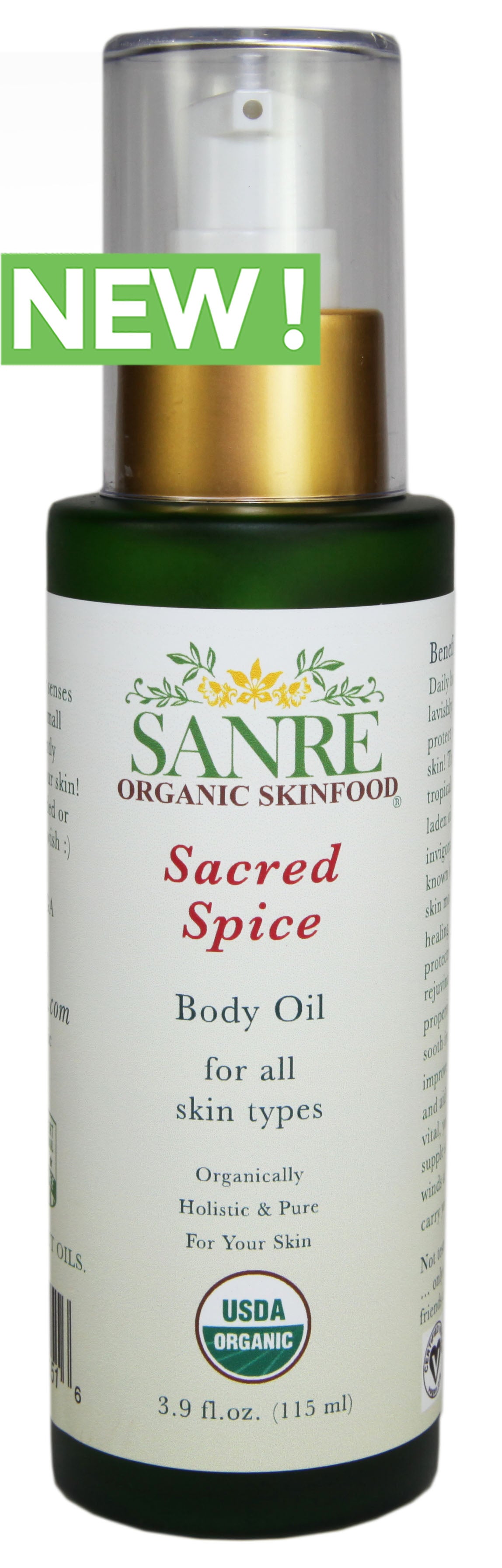 NEW PRODUCT - SACRED SPICE - Organically Luxurious Body Oil