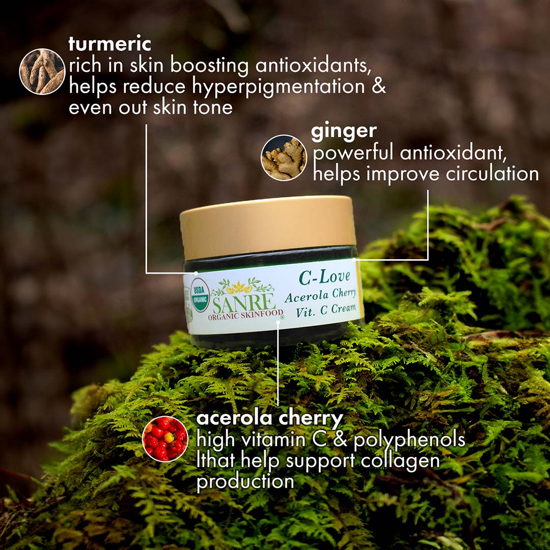 C~LOVE USDA Organic Vitamin C Moisturizer - SanRe Organic Skinfood