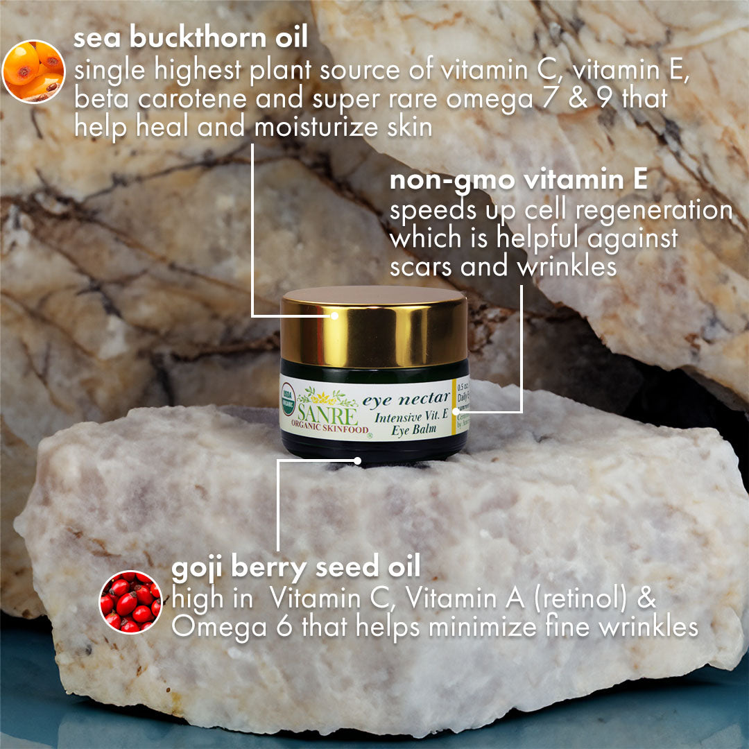 EYE NECTAR — USDA Certified Organic Vitamin E & Sea Buckthorn Eye